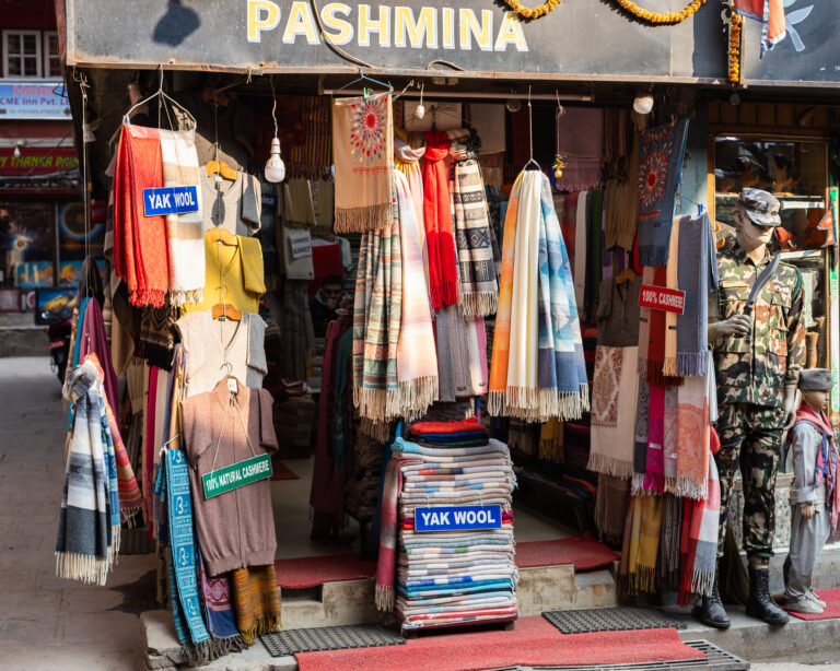 Pashmina shawls Nepal,