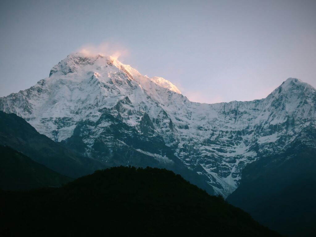 Annapurna south, sunrise in Annapurna from ghandruk, Annapurna view