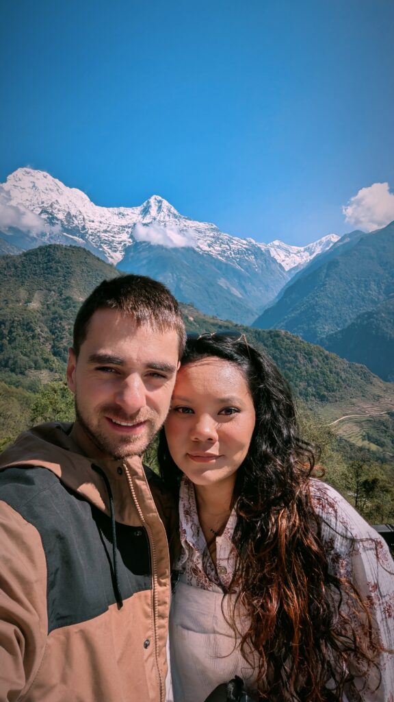 Postcards from My Ghandruk Trip: A Serene Spring Escape in the Himalayas, Saru's Postcards, Sarus Postcards , Ghandruk travel blog, Ghandruk trip in spring, Annapurna village trek, Himalayan village Nepal, Ghandruk sunrise view, Spring in Ghandruk, Nepal trekking April, Macchapucchre, Mountain View Nepal