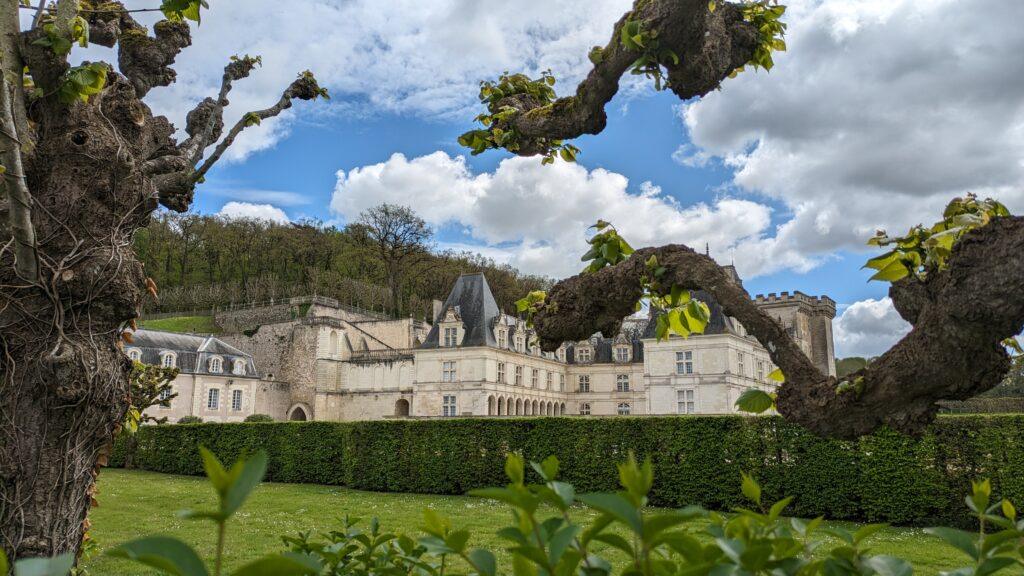 Villandry Castle Loire Valley aerial view with gardens, Renaissance ornamental gardens at Château de Villandry geometric patterns, Villandry water garden with fountains and reflective pools, Château de Villandry vegetable garden colorful seasonal plants, Villandry castle façade with Renaissance architecture, Château de Villandry terrace view overlooking formal gardens, Villandry herb garden with neatly arranged sections, Sunset at Villandry Castle golden light on the gardens, Visitors walking through Villandry Castle grounds, Château de Villandry in spring tulips and vibrant flowers, A Day at Villandry Castle: Where Gardens Steal the Show