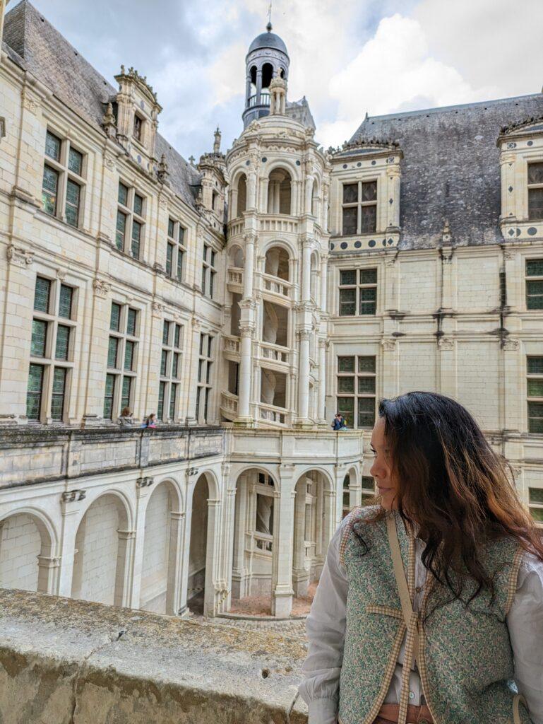 My Top 12 Castles in the Loire Valley, France, Château de Chambord aerial view with double-helix staircase and towers, Château de Chenonceau spanning the River Cher with arches and gardens, Château d’Amboise royal fortress with terrace and Saint-Hubert chapel, Château de Blois, Renaissance palace courtyard with ornate staircase, Château de Villandry with famous ornamental Renaissance gardens, Château d’Azay-le-Rideau reflected in the river on a small island, Château d’Ussé fairy-tale castle with turrets and Sleeping Beauty theme, Château de Chaumont-sur-Loire with Loire River view and festival gardens, Château de Brézé fortress with deep dry moat and underground tunnels, Château de Valençay Renaissance château with classical façade and gardens, Château de Chinon medieval fortress with towers and panoramic views, Château de Loches medieval keep with stone walls and royal apartments