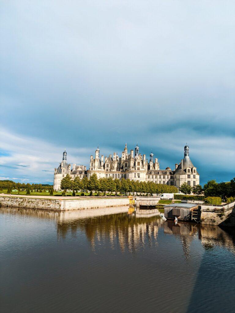 My Top 12 Castles in the Loire Valley, France, chateau de chambered, loire valley, chambered castle, castles of france, castles of Europe, Château de Chambord aerial view with double-helix staircase and towers,
