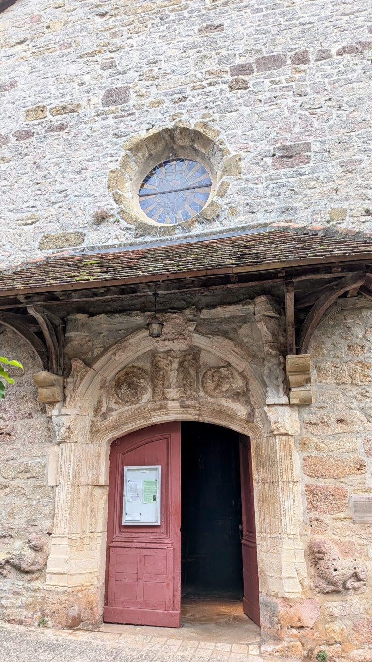 church of saint jean baptiste loubressac, romanesque church, historic building, village center, france chateau de loubressac, stone castle, hilltop fortress, panoramic view, french heritage