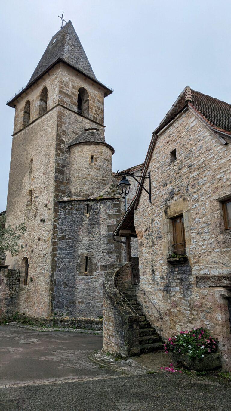 Loubressac: The Hilltop Jewel of the Lot Valley, church of saint jean baptiste loubressac, romanesque church, historic building, village center, france chateau de loubressac, stone castle, hilltop fortress, panoramic view, french heritage
